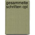 Gesammelte schriften cpl