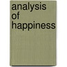 Analysis of happiness door Wladyslaw Tatarkiewicz