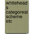 Whitehead s categoreal scheme etc