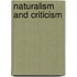 Naturalism and criticism