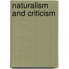 Naturalism and criticism by Mall