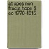 At spes non fracta hope & co 1770-1815