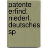 Patente erfind. niederl. deutsches sp door Doorman