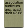 Association auditeurs anc. acad. droit 67-68 by Unknown