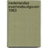 Nederlandse overheidsuitgaven 1963