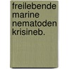 Freilebende marine nematoden krisineb. door Allgen