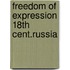 Freedom of expression 18th cent.russia