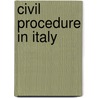 Civil procedure in italy door Cappelletti