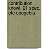 Contribution knowl. 21 spec. etc upogebia door Man