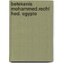 Betekenis mohammed.recht hed. egypte