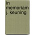 In memoriam j. keuning