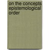 On the concepts epistemological order by Nutini