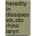 Heredity in diseases etc.oto rhino laryn