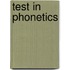 Test in phonetics