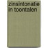 Zinsintonatie in toontalen
