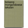 Bolaang mongondowse teksten door Dunnebier