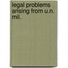 Legal problems arising from u.n. mil. door Simmonds