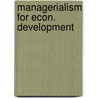 Managerialism for econ. development by Prasad