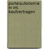 Parteiautonomie in int. kaufvertragen
