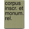Corpus inscr. et monum. rel. by Vermaseren