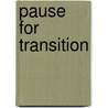 Pause for transition door Landheer
