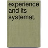Experience and its systemat. by Rotenstreich