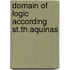 Domain of logic according st.th.aquinas