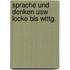 Sprache und denken usw locke bis wittg.