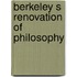 Berkeley s renovation of philosophy