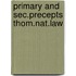 Primary and sec.precepts thom.nat.law