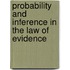 Probability and Inference in the Law of Evidence