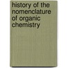 History of the Nomenclature of Organic Chemistry by Verkade, P.E.