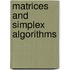 Matrices and simplex algorithms