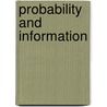 Probability and Information door Yaglom, A.M.