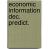 Economic information dec. predict. door Marschak