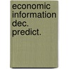 Economic information dec. predict. by Marschak