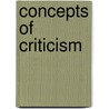 Concepts of Criticism by Aschenbrenner, Karl
