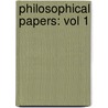 Philosophical Papers: Vol 1 door Schlick, Moritz