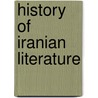 History of iranian literature door Rypka