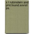 S l rubinstein and phil.found.soviet ps.
