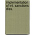 Implementation of int. sanctions diss.