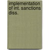 Implementation of int. sanctions diss. door Sjoerd Kuyper