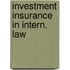 Investment insurance in intern. law
