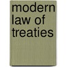 Modern law of treaties by Elias