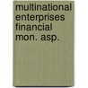 Multinational enterprises financial mon. asp. door Onbekend