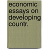 Economic essays on developing countr. door U. Tun Wai