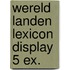 Wereld landen lexicon display 5 ex.