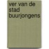 Ver van de stad buurjongens