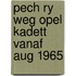Pech ry weg opel kadett vanaf aug 1965