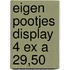 Eigen pootjes display 4 ex a 29,50